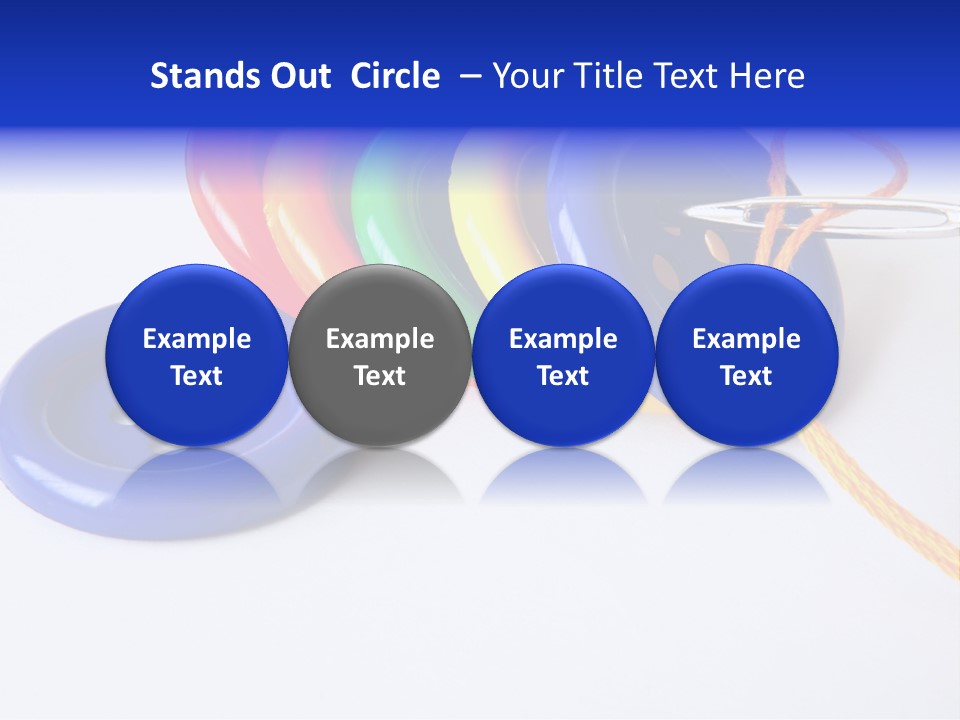 Circle Round Yellow PowerPoint Template
