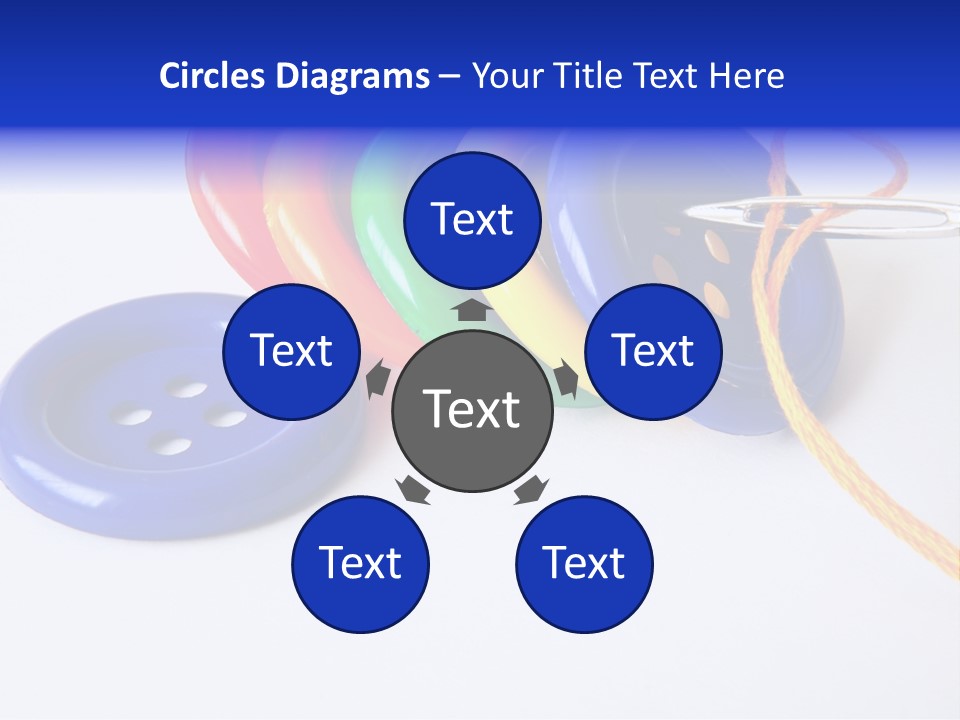 Circle Round Yellow PowerPoint Template