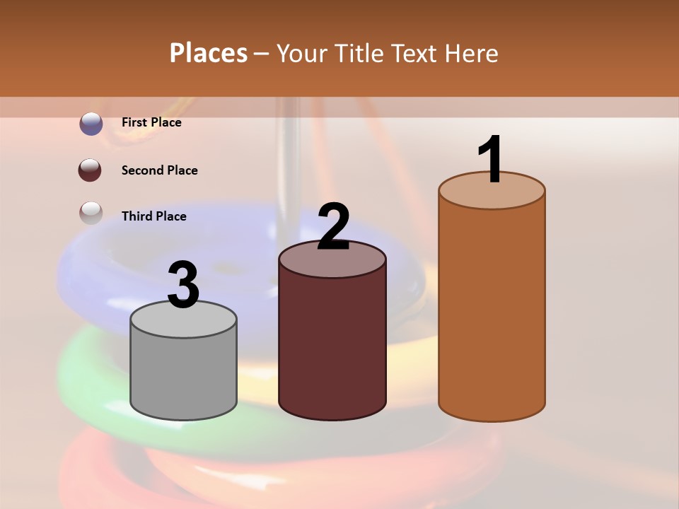 Wooden Cutout Yellow PowerPoint Template