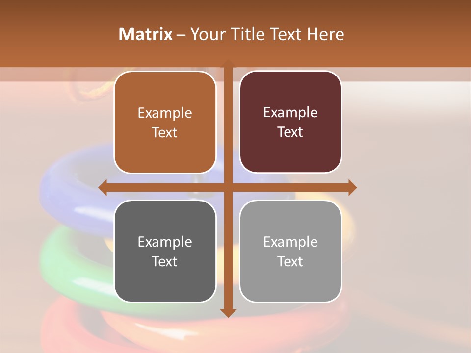 Wooden Cutout Yellow PowerPoint Template