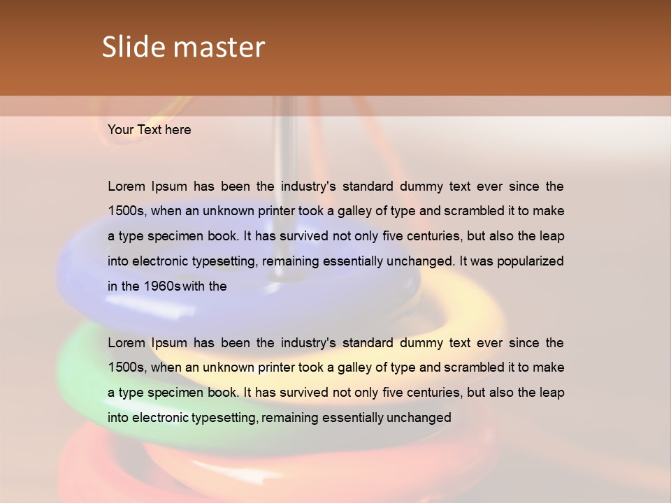 Wooden Cutout Yellow PowerPoint Template