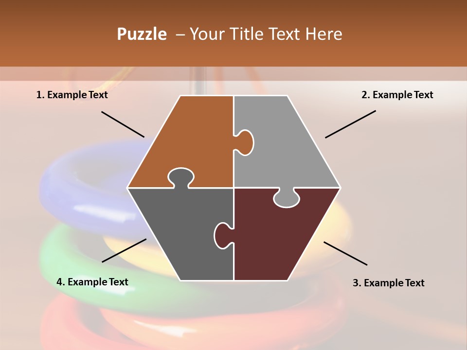 Wooden Cutout Yellow PowerPoint Template