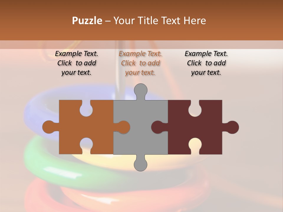 Wooden Cutout Yellow PowerPoint Template