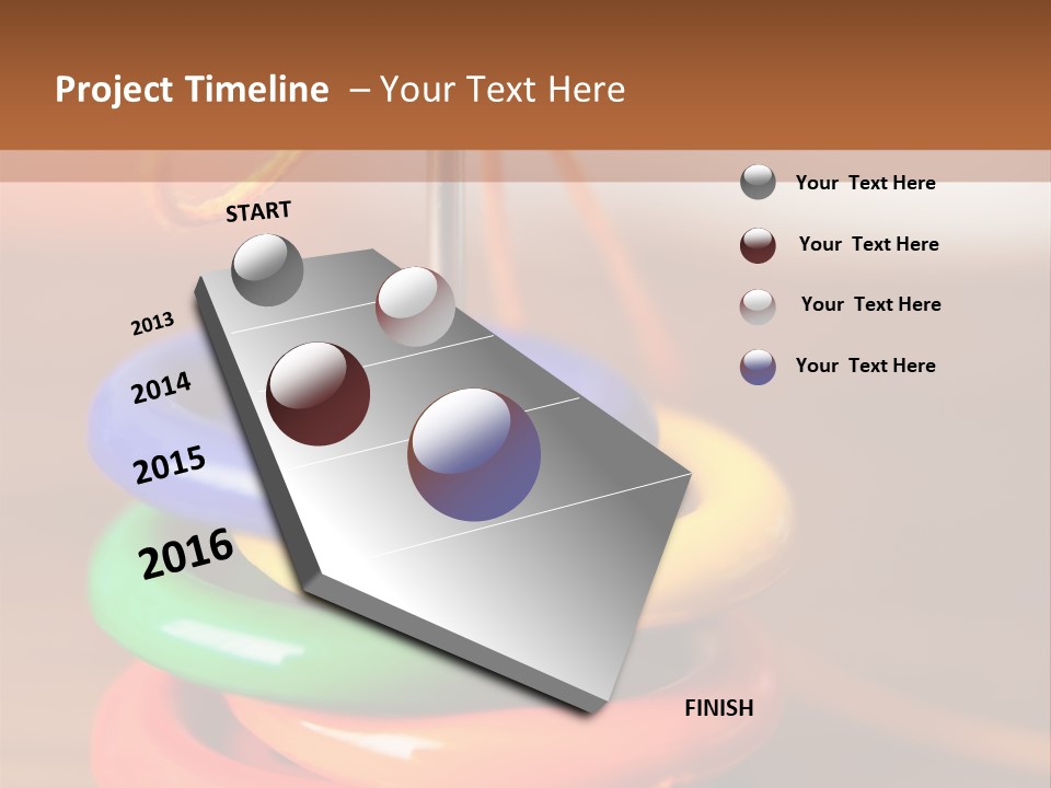 Wooden Cutout Yellow PowerPoint Template