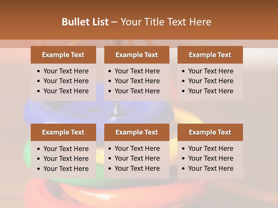 Wooden Cutout Yellow PowerPoint Template