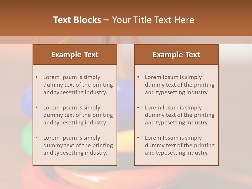 Wooden Cutout Yellow PowerPoint Template