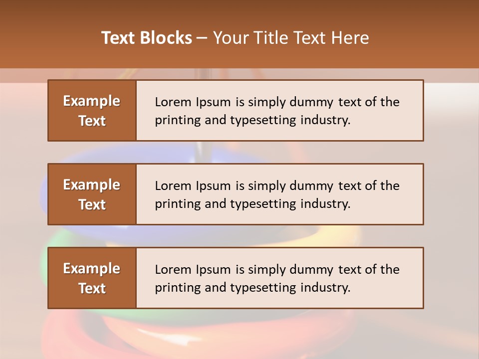 Wooden Cutout Yellow PowerPoint Template