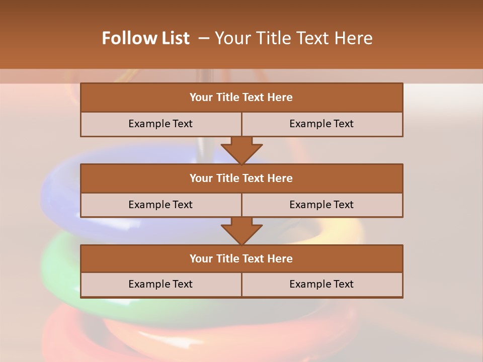 Wooden Cutout Yellow PowerPoint Template