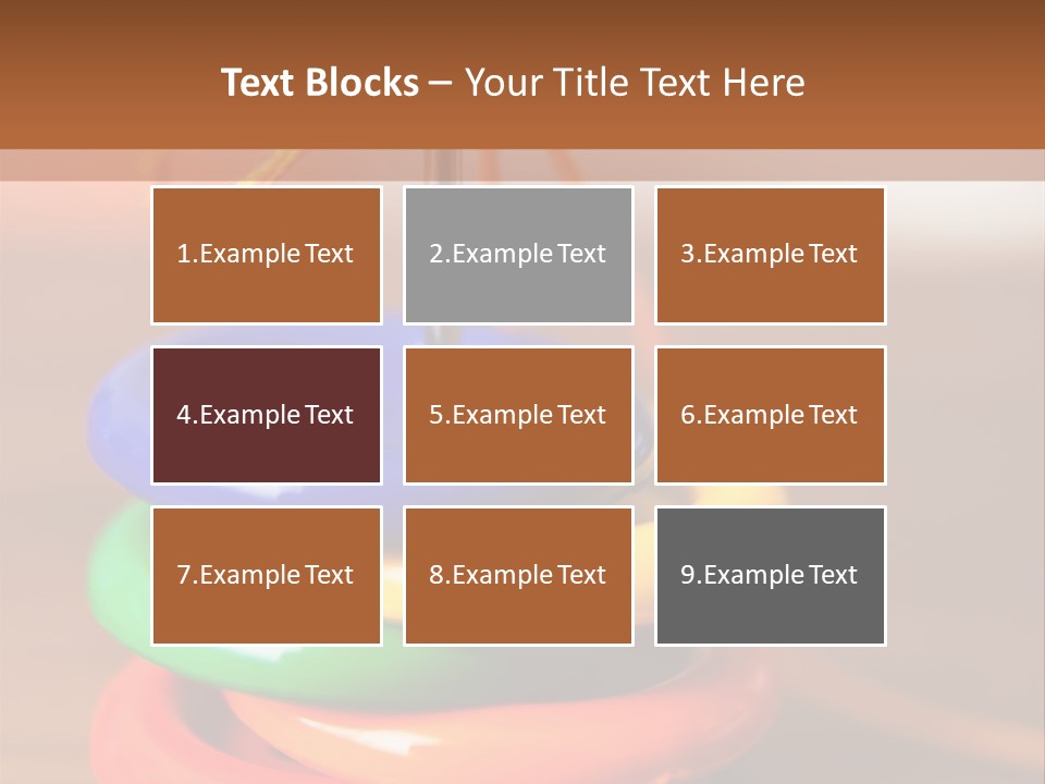 Wooden Cutout Yellow PowerPoint Template