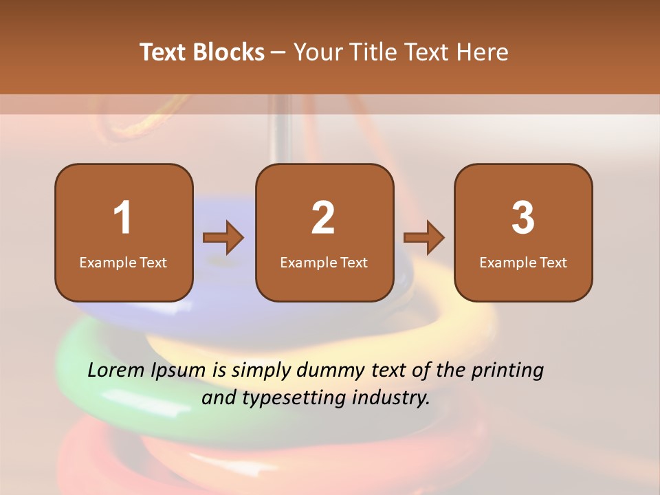 Wooden Cutout Yellow PowerPoint Template