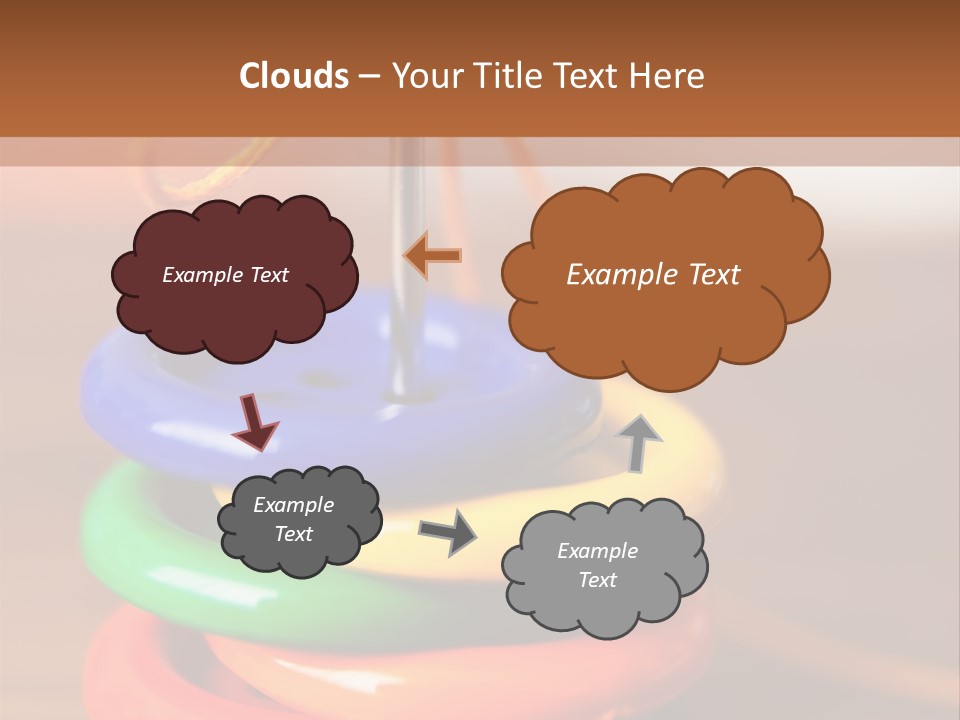 Wooden Cutout Yellow PowerPoint Template
