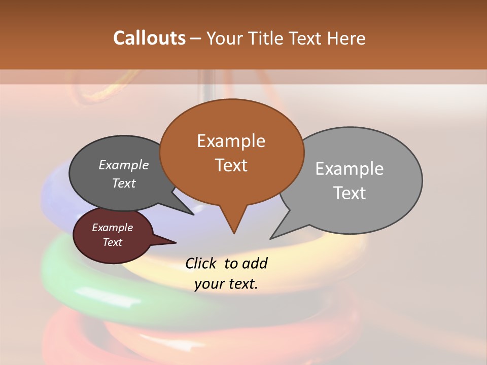 Wooden Cutout Yellow PowerPoint Template