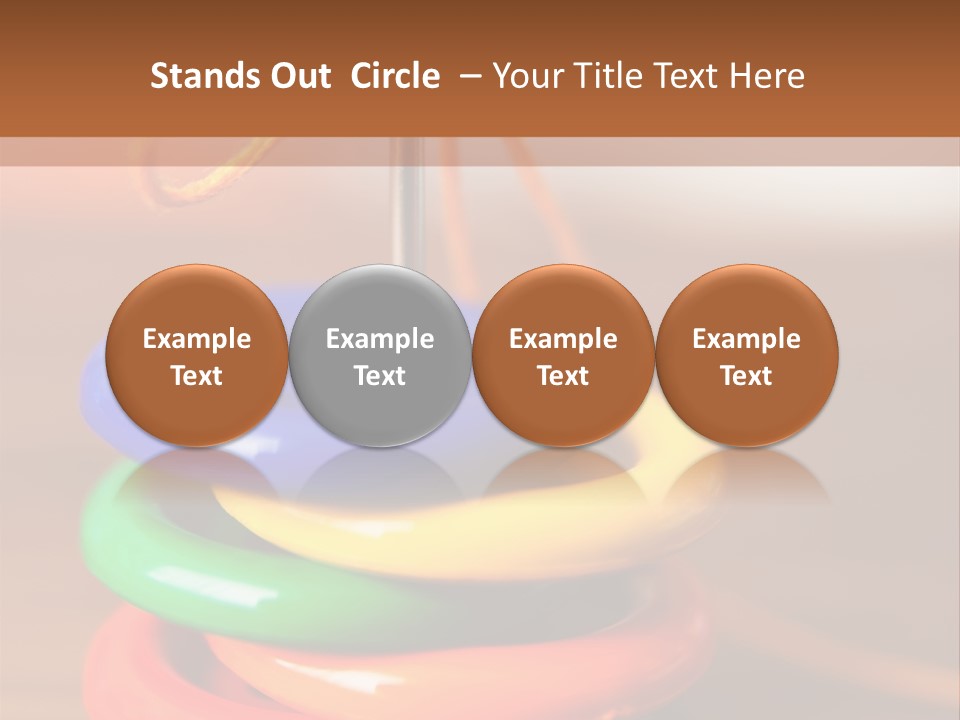 Wooden Cutout Yellow PowerPoint Template