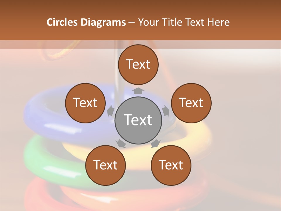 Wooden Cutout Yellow PowerPoint Template