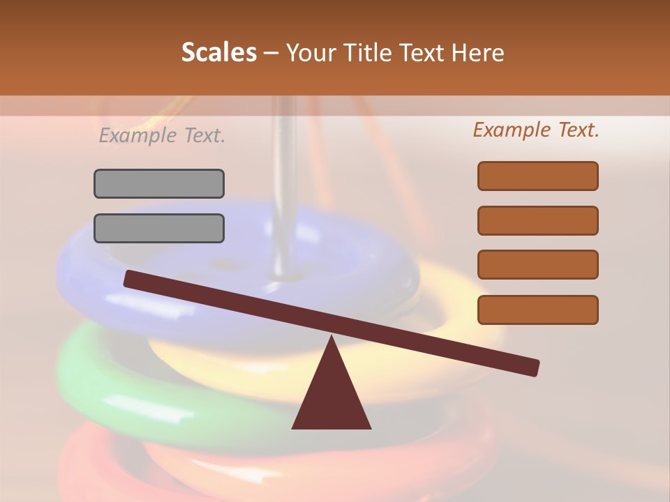 Wooden Cutout Yellow PowerPoint Template