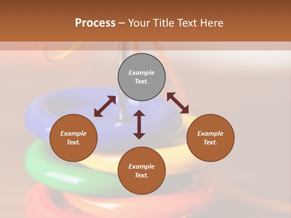 Wooden Cutout Yellow PowerPoint Template