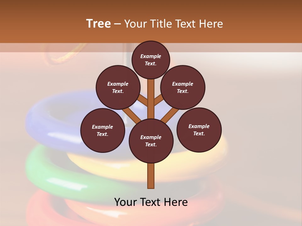 Wooden Cutout Yellow PowerPoint Template