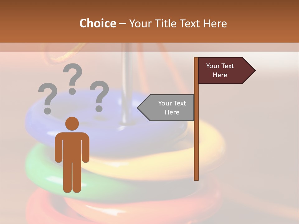 Wooden Cutout Yellow PowerPoint Template
