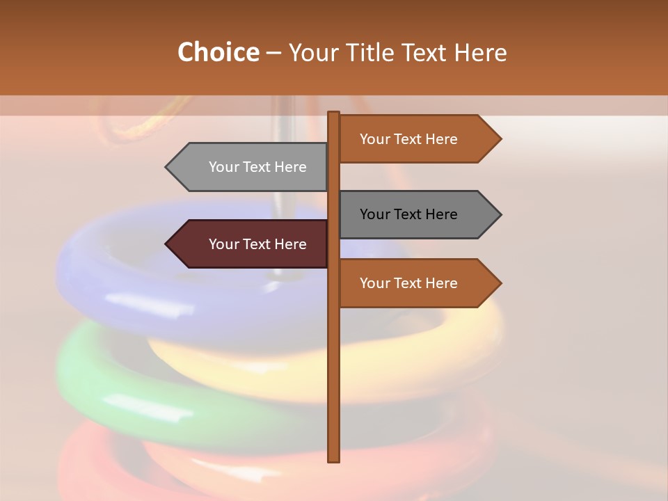 Wooden Cutout Yellow PowerPoint Template