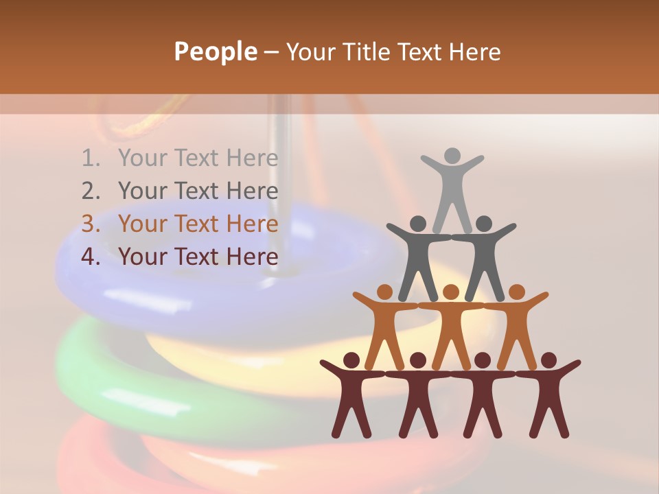 Wooden Cutout Yellow PowerPoint Template