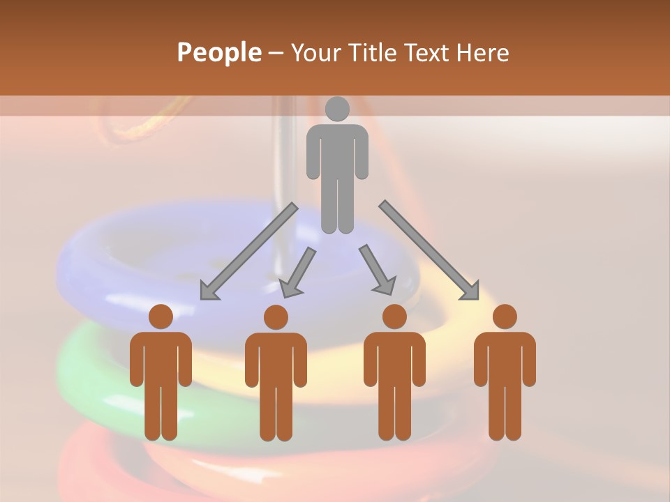 Wooden Cutout Yellow PowerPoint Template