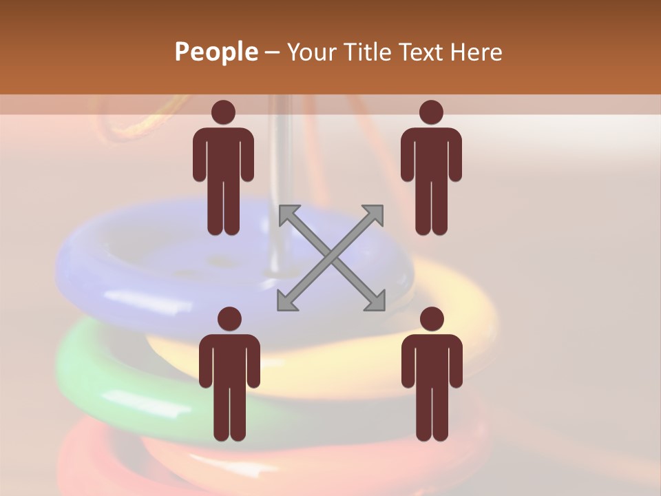 Wooden Cutout Yellow PowerPoint Template