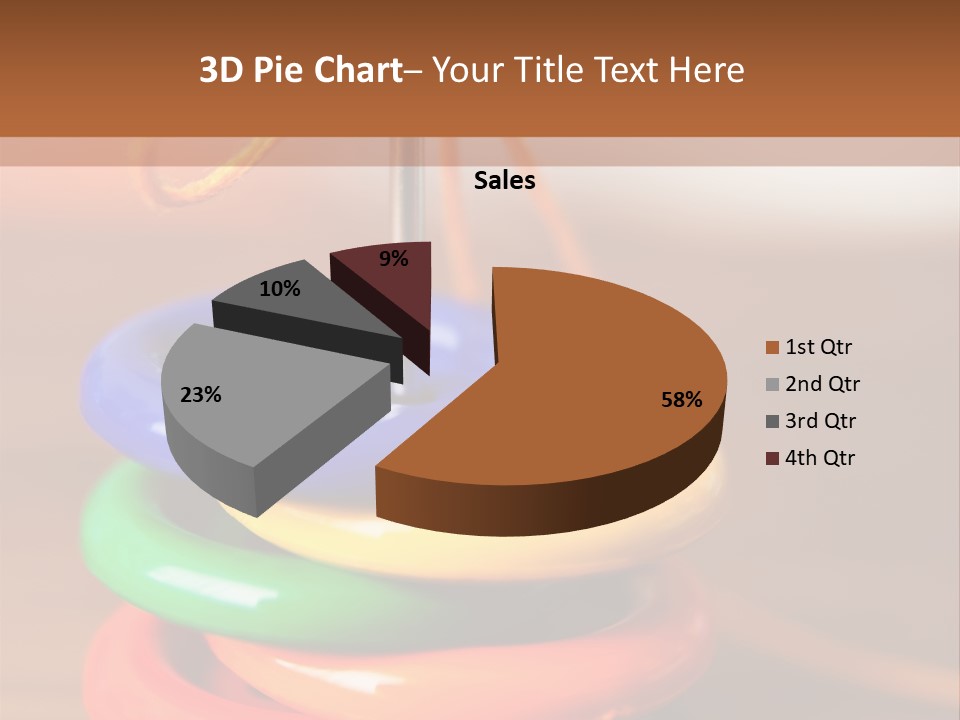 Wooden Cutout Yellow PowerPoint Template
