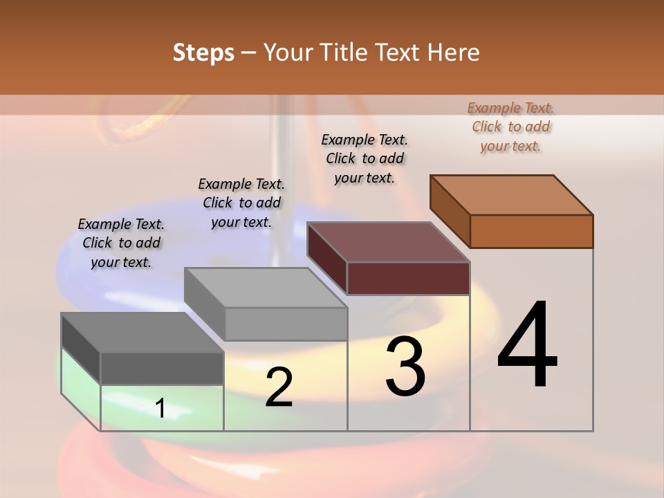 Wooden Cutout Yellow PowerPoint Template