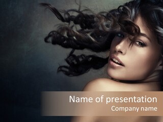 Wild Wavy Hair Attractive PowerPoint Template