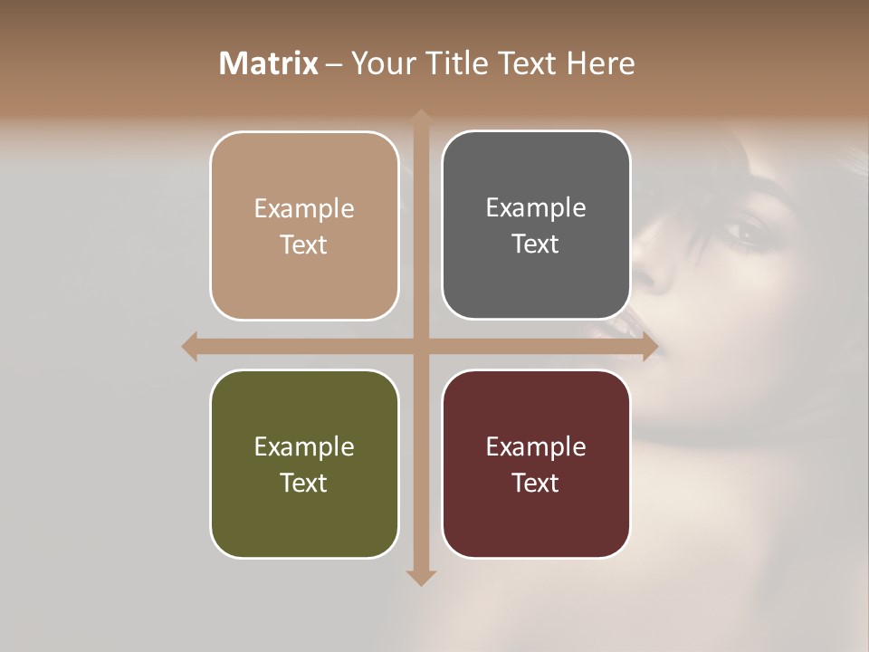 Wild Wavy Hair Attractive PowerPoint Template