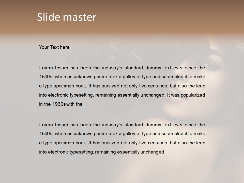 Wild Wavy Hair Attractive PowerPoint Template