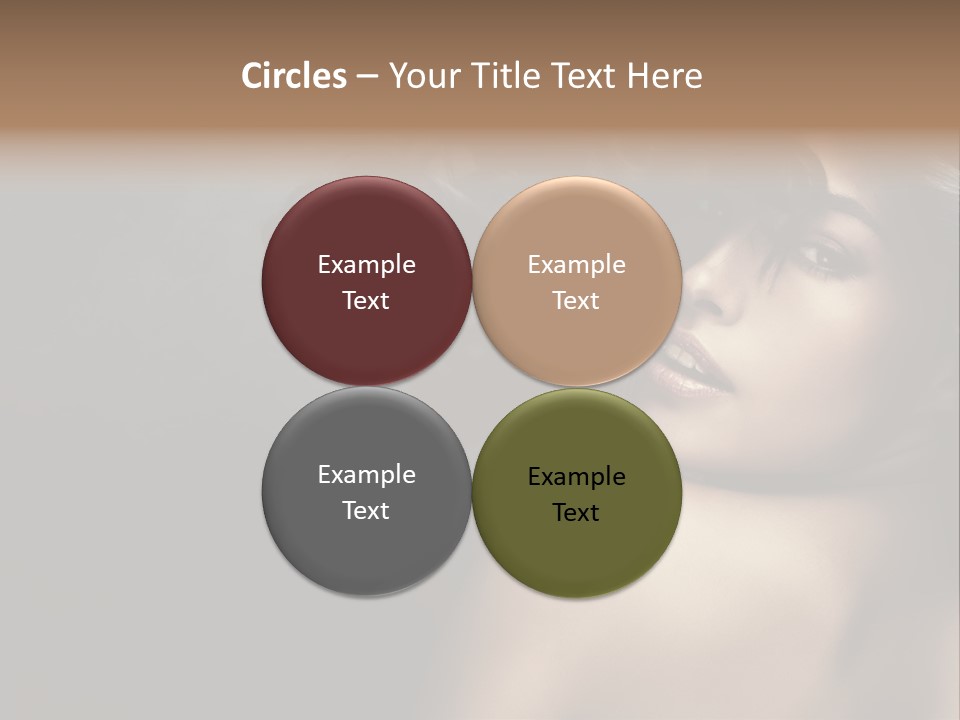 Wild Wavy Hair Attractive PowerPoint Template