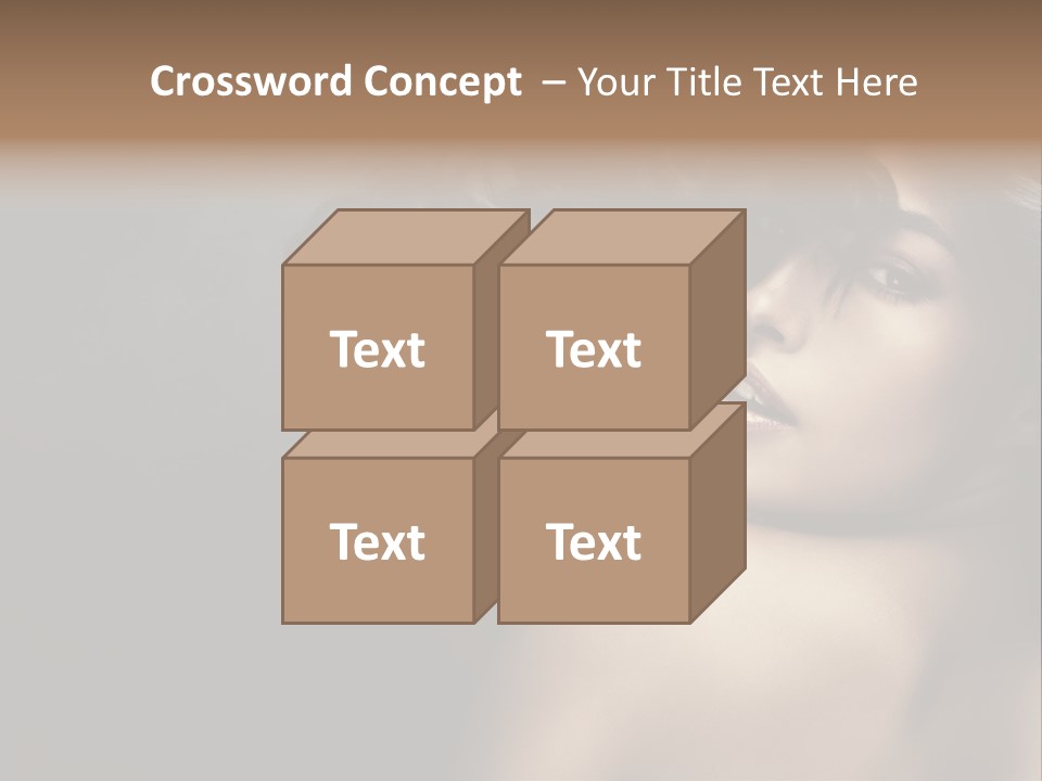 Wild Wavy Hair Attractive PowerPoint Template