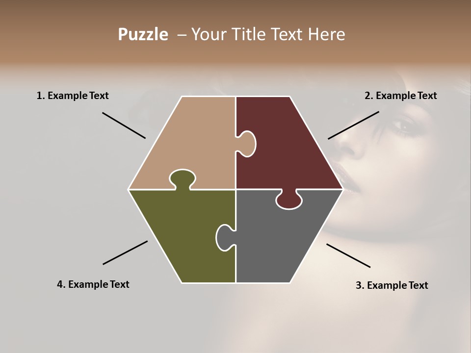 Wild Wavy Hair Attractive PowerPoint Template