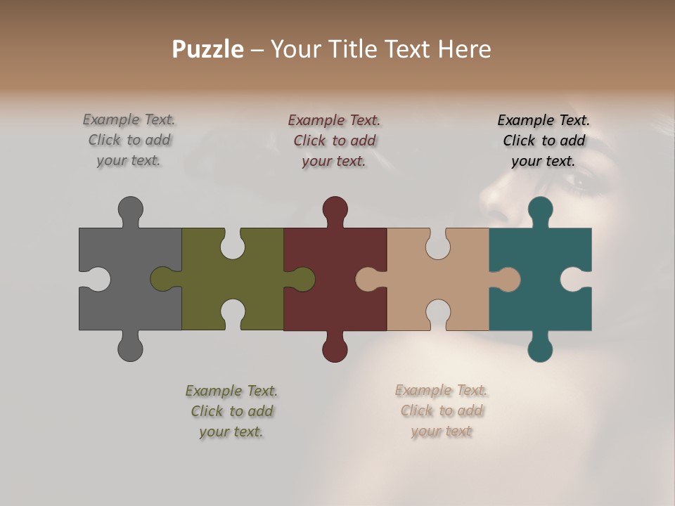 Wild Wavy Hair Attractive PowerPoint Template