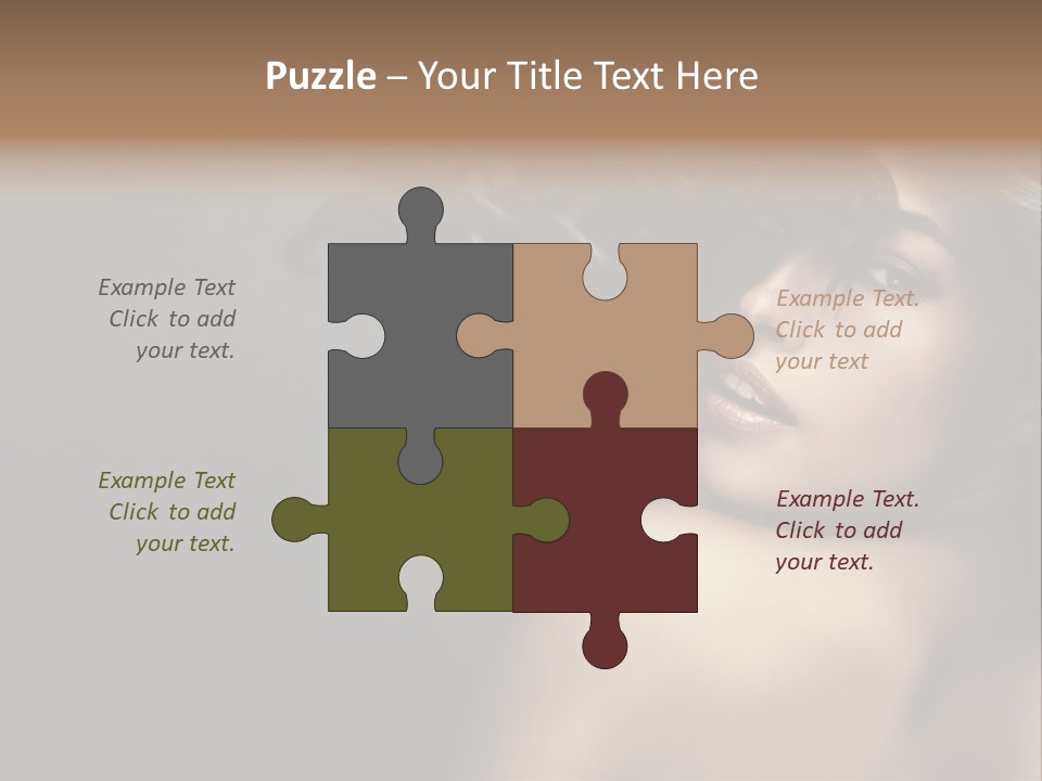 Wild Wavy Hair Attractive PowerPoint Template