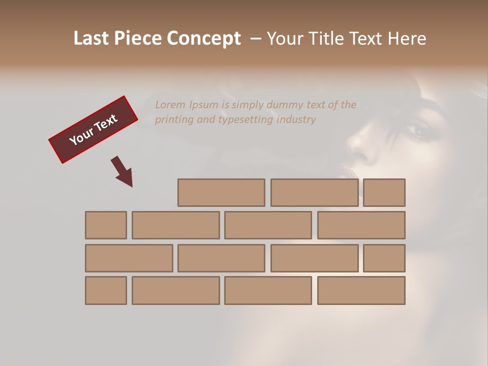 Wild Wavy Hair Attractive PowerPoint Template