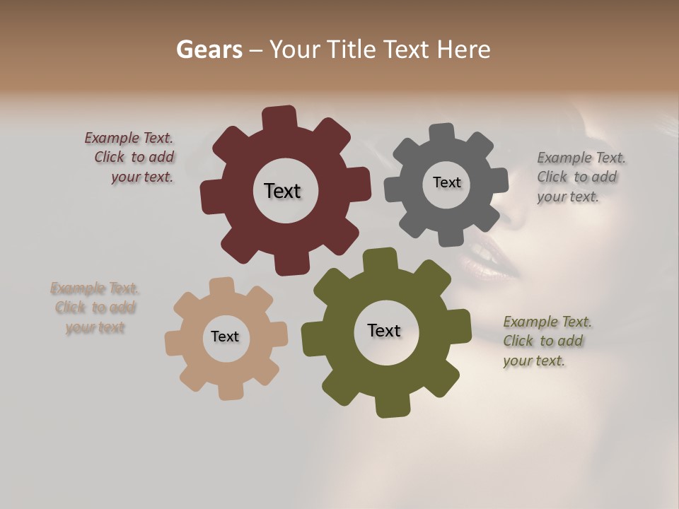 Wild Wavy Hair Attractive PowerPoint Template