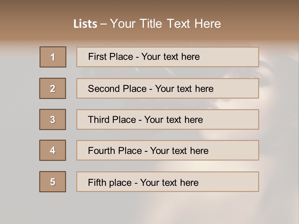 Wild Wavy Hair Attractive PowerPoint Template