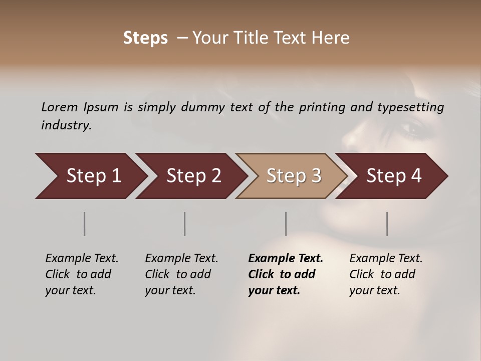 Wild Wavy Hair Attractive PowerPoint Template