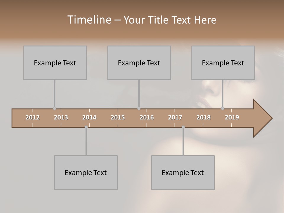 Wild Wavy Hair Attractive PowerPoint Template