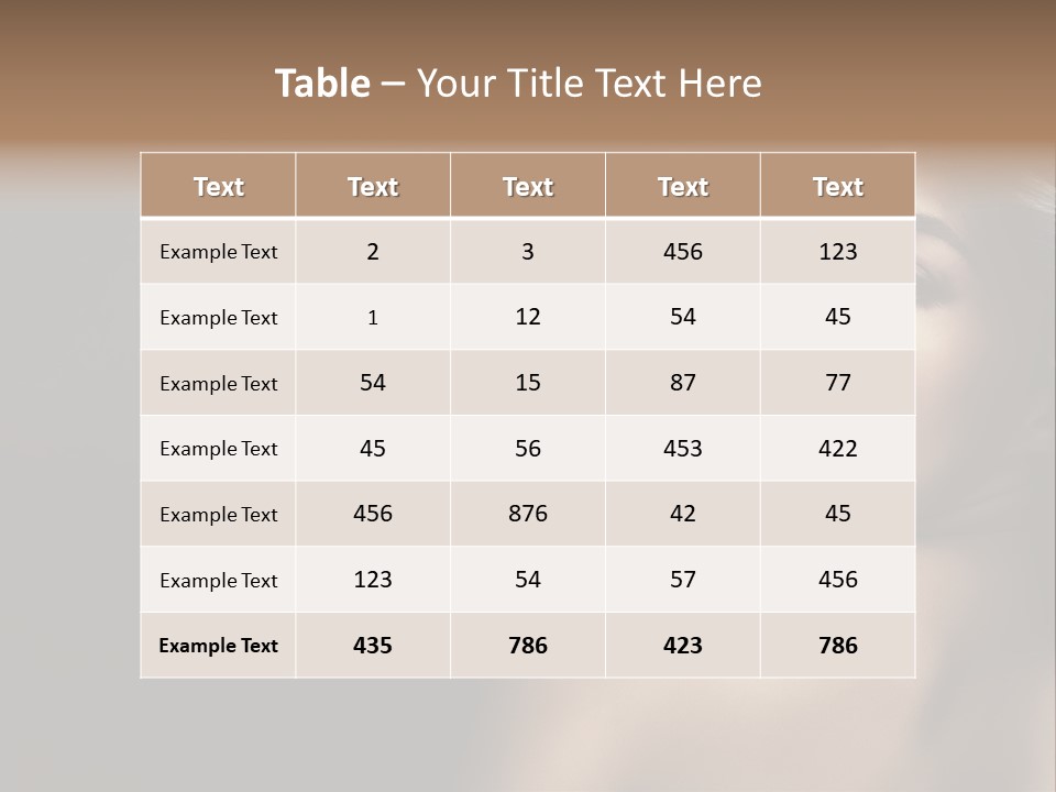 Wild Wavy Hair Attractive PowerPoint Template