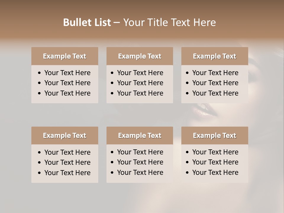 Wild Wavy Hair Attractive PowerPoint Template