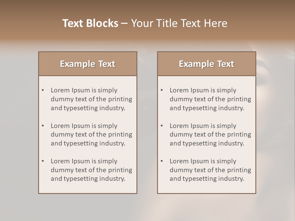 Wild Wavy Hair Attractive PowerPoint Template