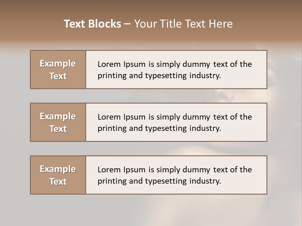 Wild Wavy Hair Attractive PowerPoint Template