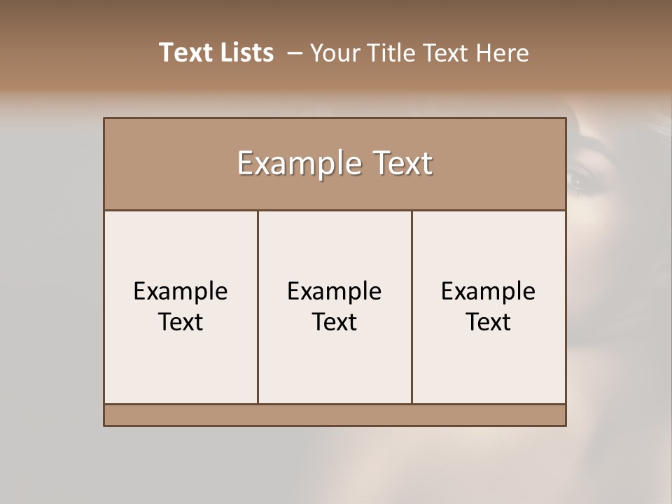 Wild Wavy Hair Attractive PowerPoint Template