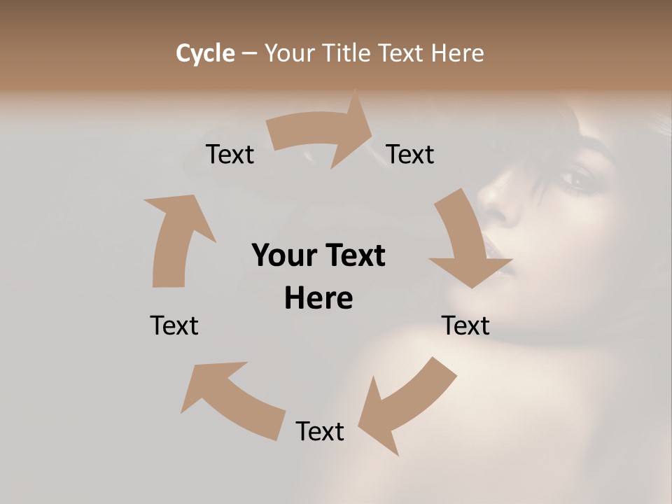 Wild Wavy Hair Attractive PowerPoint Template