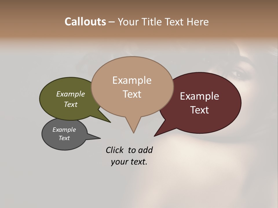 Wild Wavy Hair Attractive PowerPoint Template