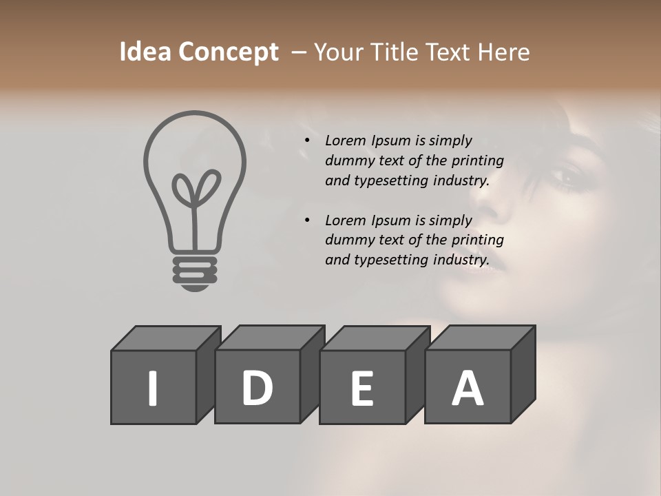 Wild Wavy Hair Attractive PowerPoint Template