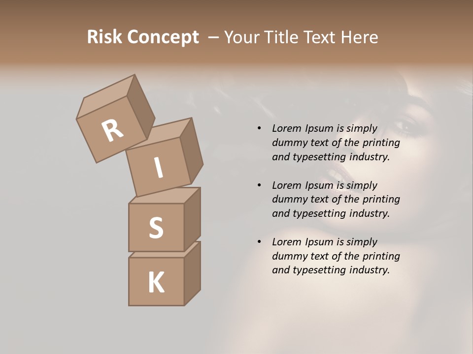 Wild Wavy Hair Attractive PowerPoint Template